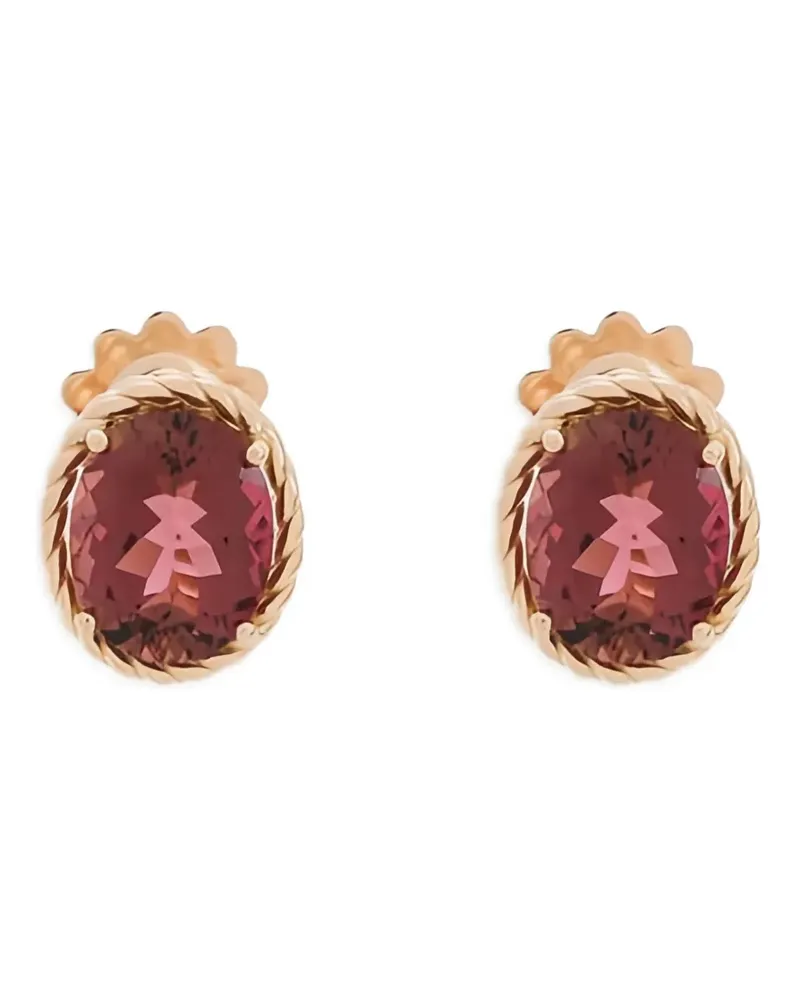 Dolce & Gabbana 18kt Anna Rotgoldohrringe mit Turmalin Rot
