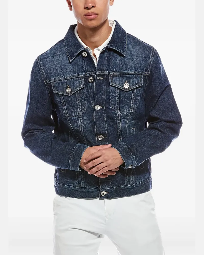 Brunello Cucinelli button-up denim jacket - Blau Blau