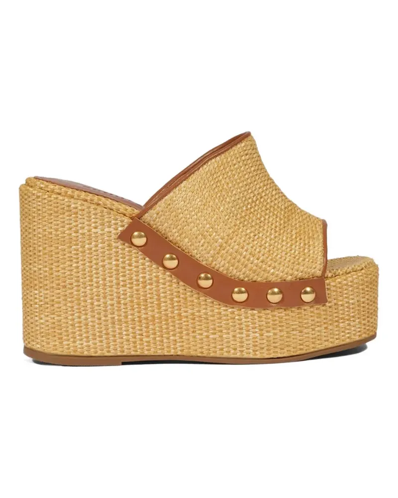 Schutz Anabela wedge sandals - Nude Nude