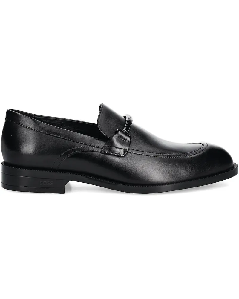 HUGO BOSS Loafer mit Metallsteg - Schwarz Schwarz