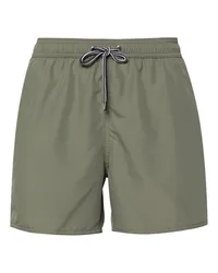 Emporio Armani Badeshorts mit Logo-Streifen Grün