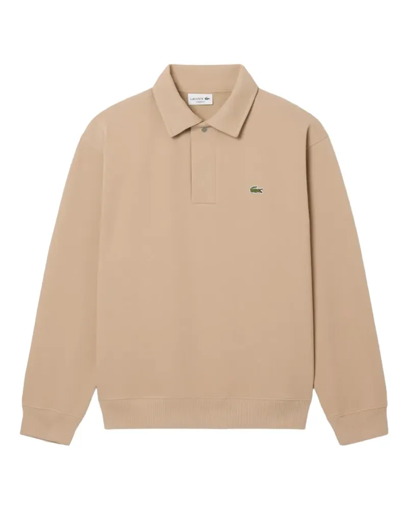 Lacoste logo-patch polo shirt - Nude Nude