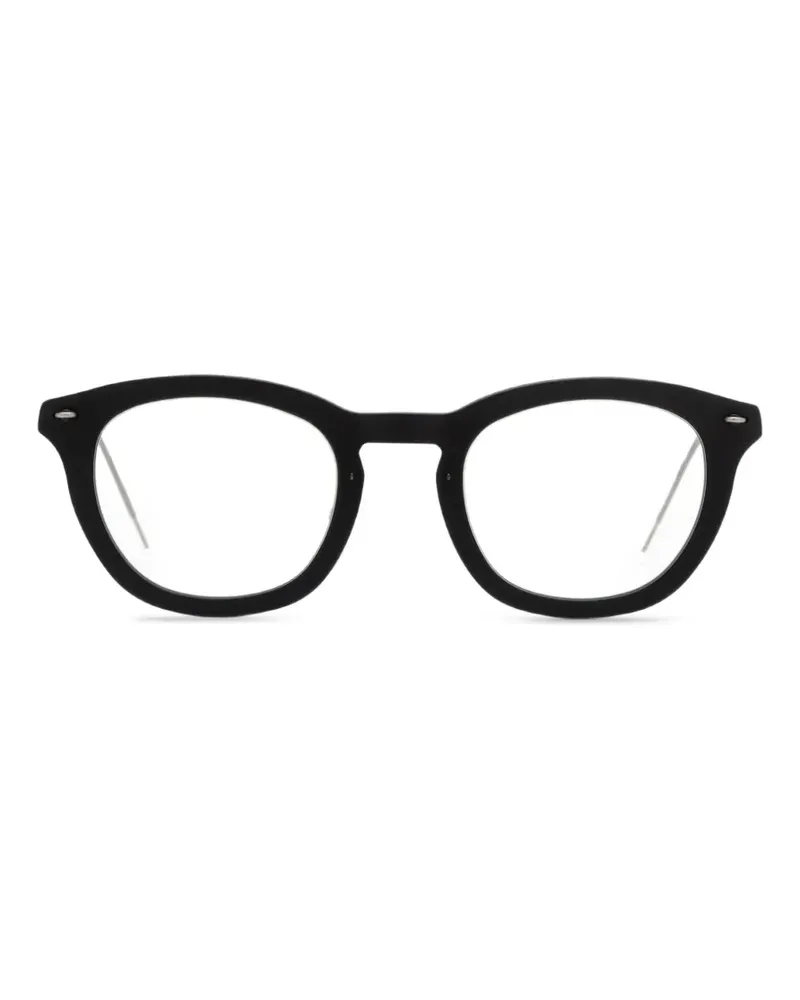 Lindberg Brille mit rundem Gestell - Schwarz Schwarz