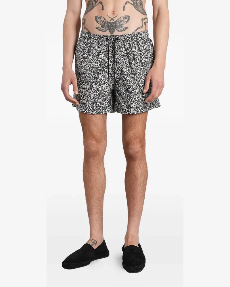 Tagliatore Badeshorts mit Blumenprint - Grau Grau
