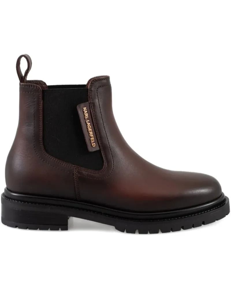 Karl Lagerfeld Stiefel aus Leder - Braun Braun