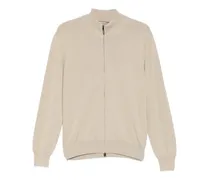 Cardigan mit Reißverschluss - Nude