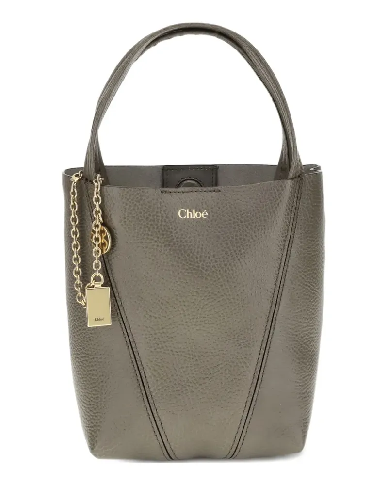 Chloé Schultertasche mit Kettendetail - Grau Grau