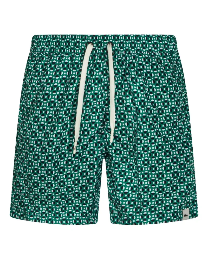 Altea geometric-print drawstring swim shorts - Grün Grün