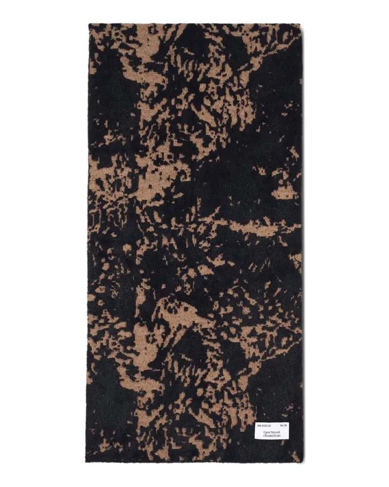 Études Studio x Claire Tabouret Schal mit Muster - Schwarz Schwarz