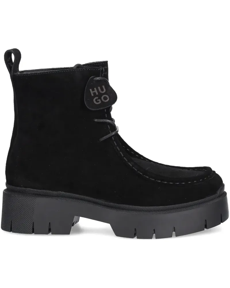 HUGO BOSS suede boots - Schwarz Schwarz