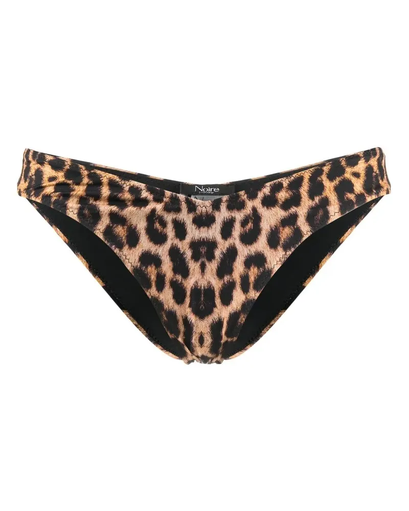 Noire Swimwear Bikinihöschen mit Leoparden-Print - Braun Braun