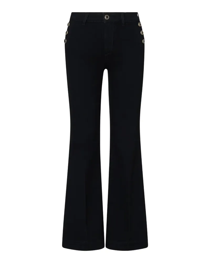 Liu Jo flare jeans with jewel buttons - Schwarz Schwarz