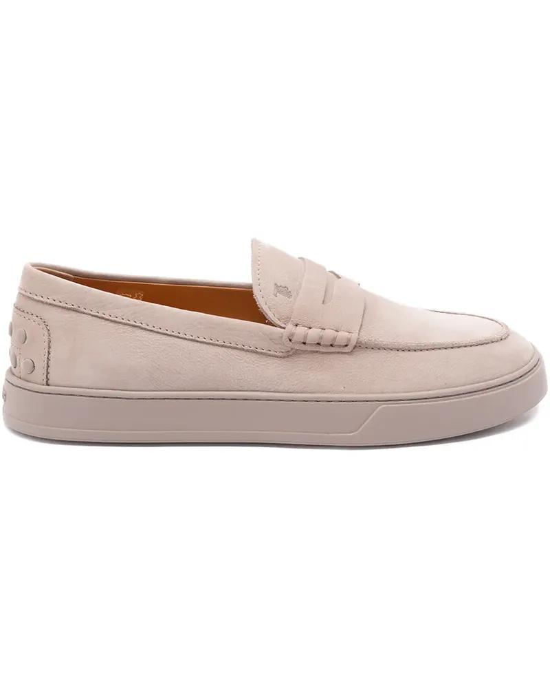 TOD'S penny suede loafers - Nude Nude