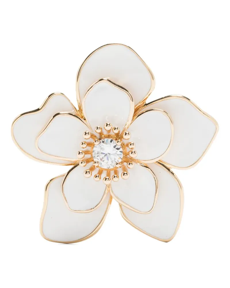 Self-Portrait Ohrringe mit Blumen-Motiv - Gold Gold