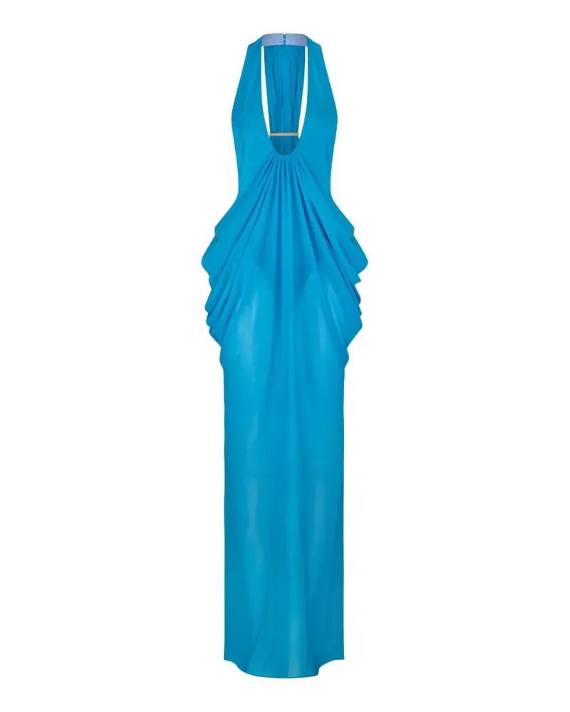 Atoir halterneck draped dress - Blau Blau