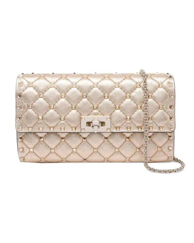 Valentino Garavani Mittelgroße Rockstud Spike Schultertasche - Gold Gold