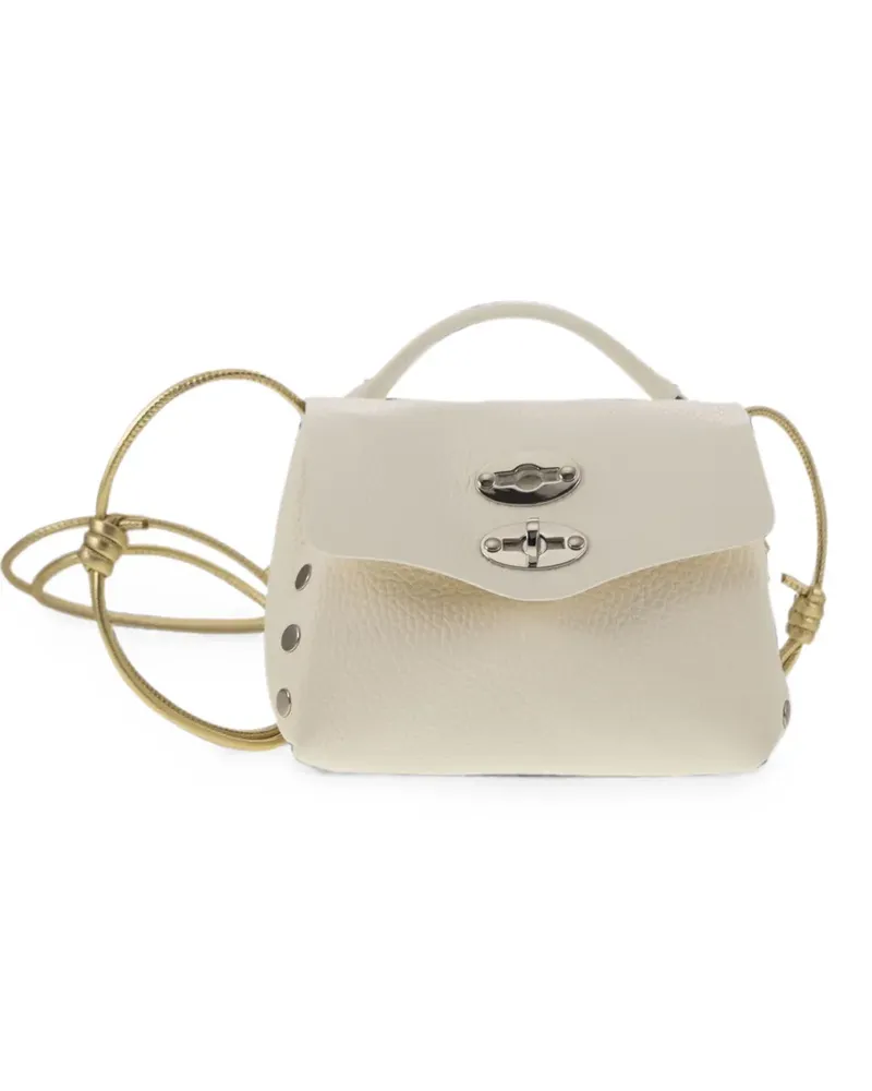 Zanellato Postina grained leather tote bag - Nude Nude