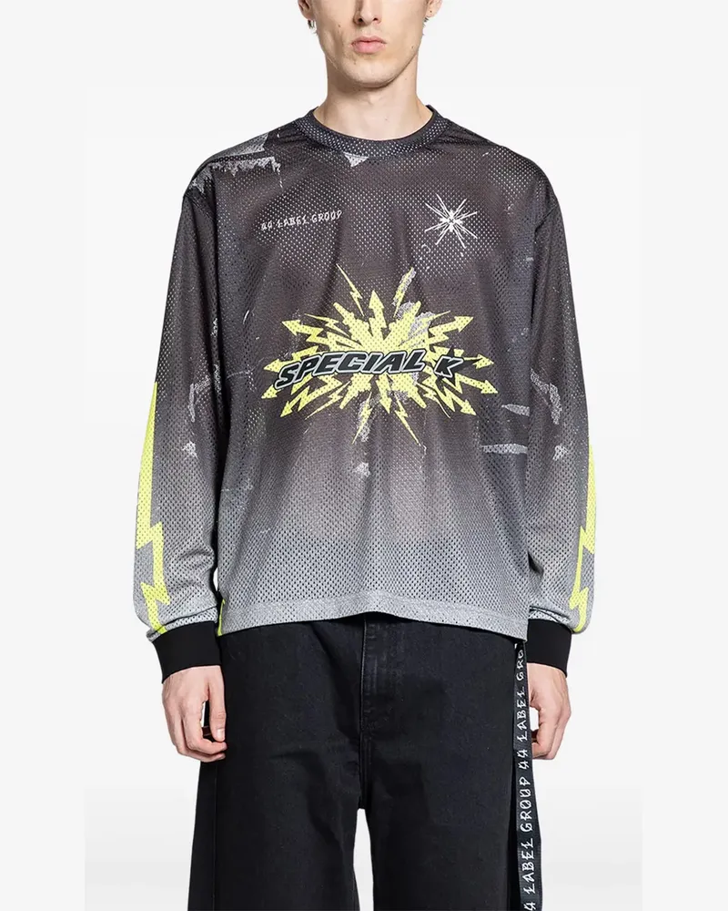 44 LABEL GROUP Voltage Langarmshirt - Grau Grau