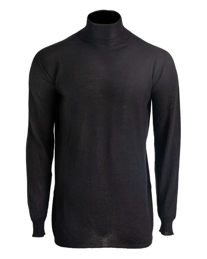 Rick Owens Pullover mit Rollkragen - Schwarz Schwarz