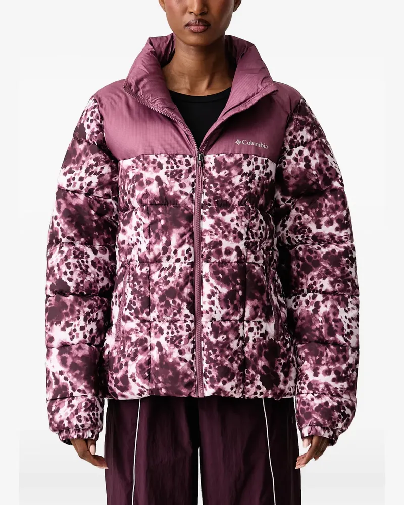 Columbia Sportswear Company leopard-print puffer jacket - Violett Violett