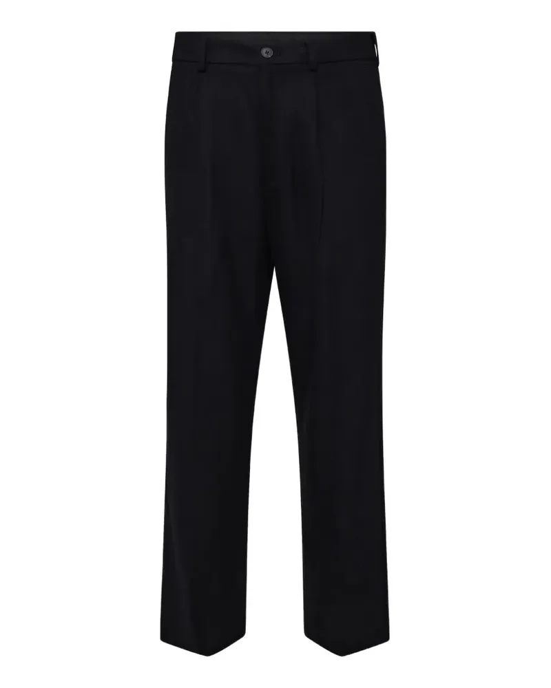 Selected loose finn trousers - Schwarz Schwarz