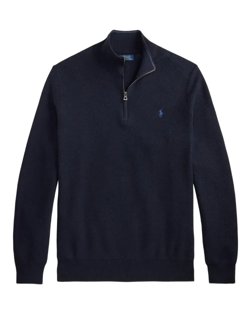 Ralph Lauren Strickpullover mit Reißverschluss - Blau Blau