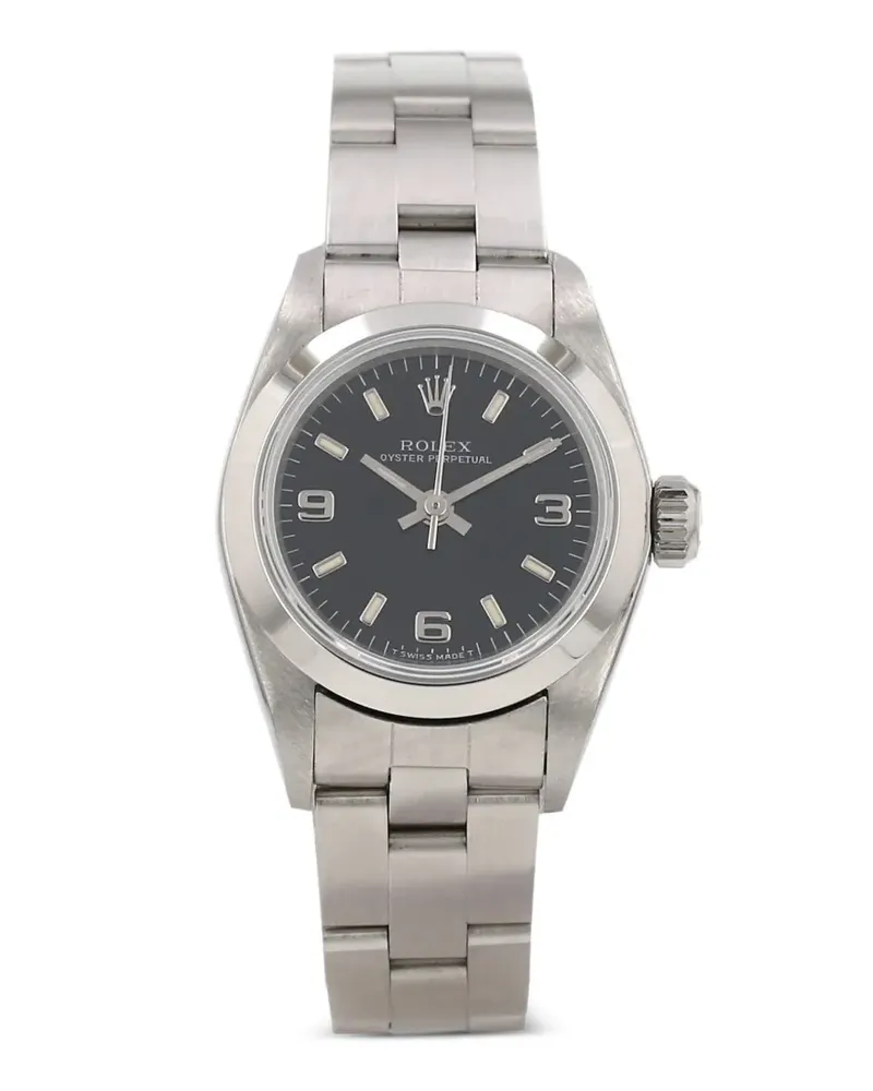 Rolex 1996 Lady Oyster Perpetual 25mm - Schwarz Schwarz