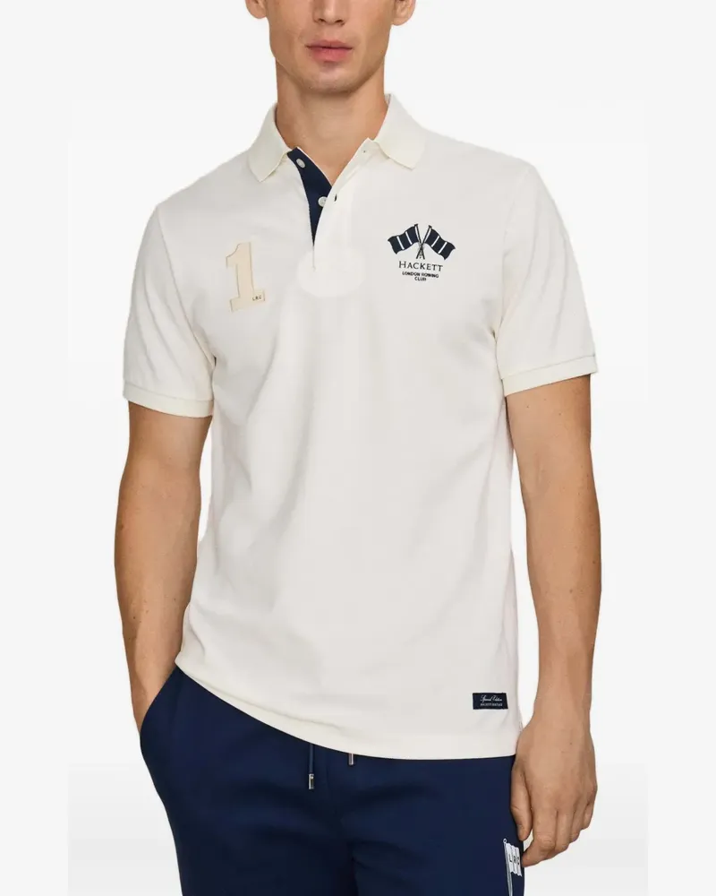 Hackett Poloshirt mit kurzen Ärmeln - Nude Nude