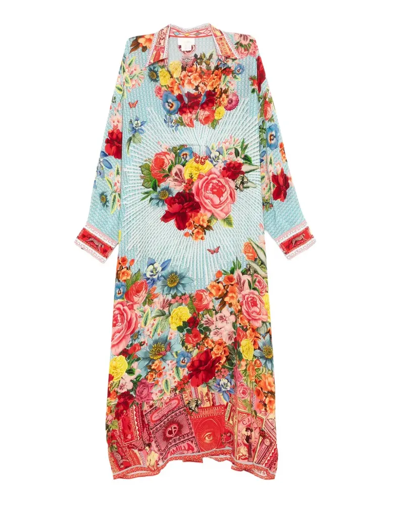 Camilla Paper & Curious Capers Maxikleid - Blau Blau