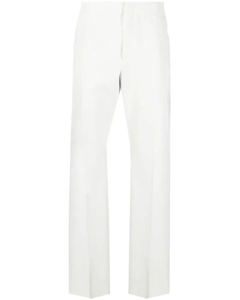 Ferragamo Gerade High-Waist-Hose - Weiß Weiß