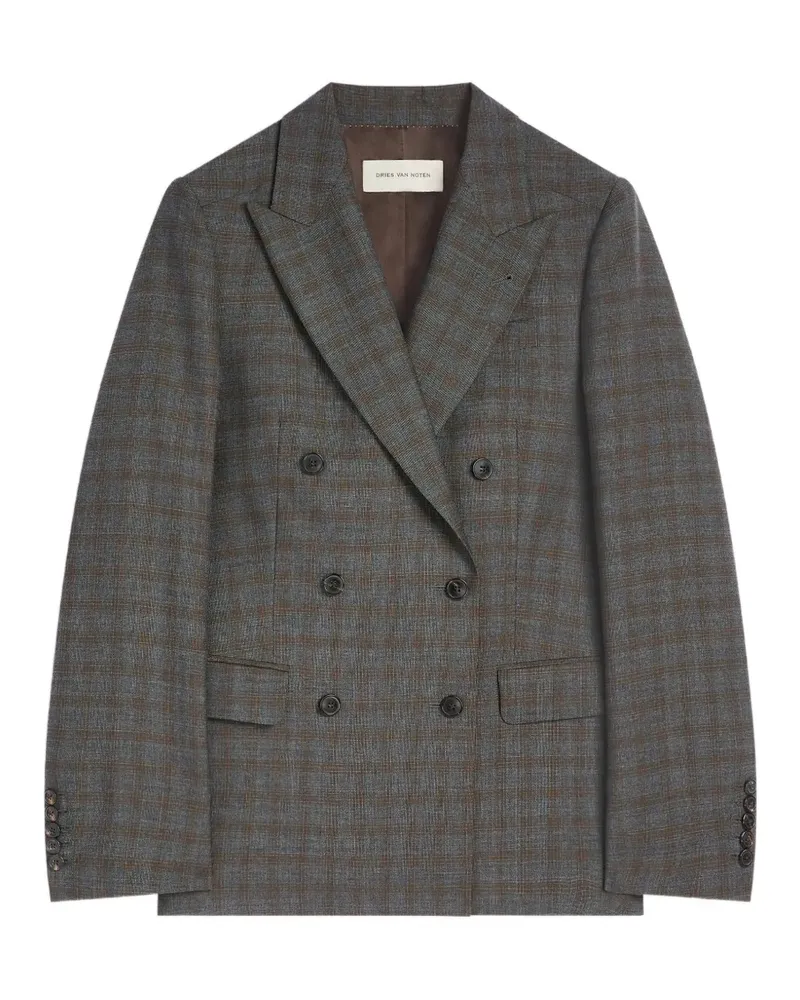 Dries van Noten Doppelreihiger Blazer - Grau Grau