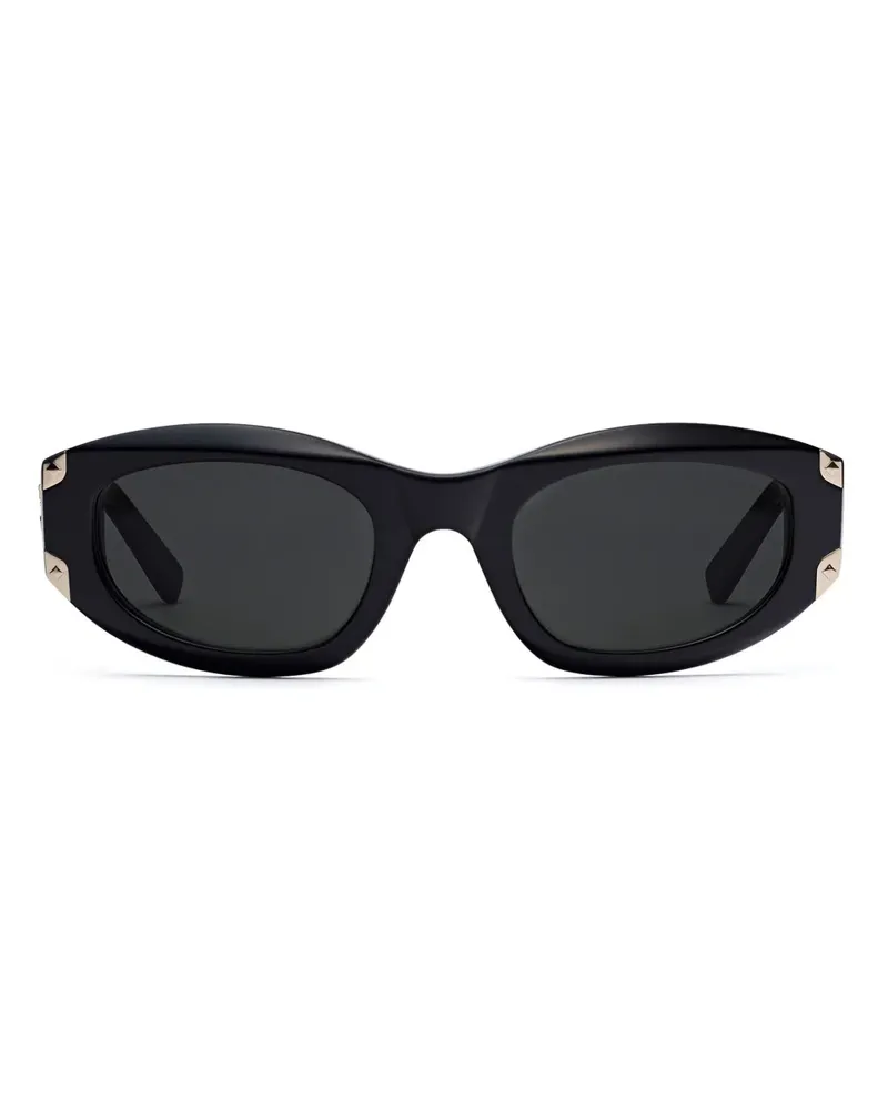 MCM Sonnenbrille mit ovalem Gestell - Schwarz Schwarz