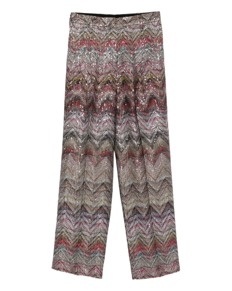 Missoni Gerade Hose mit Pailletten - Rosa Rosa