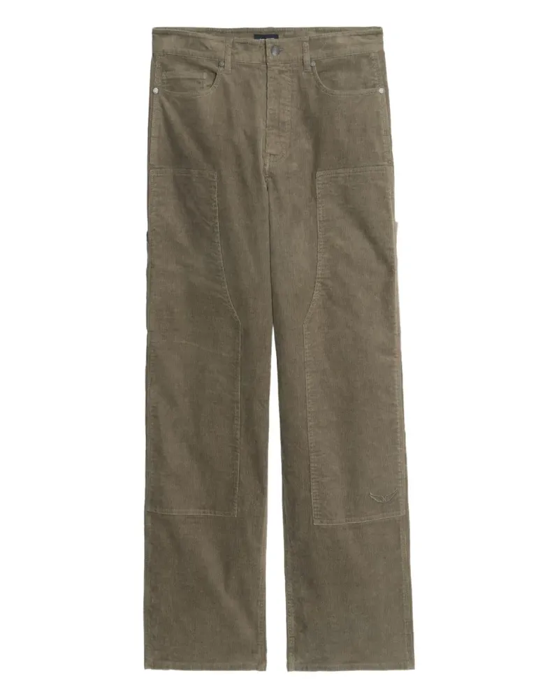 Zadig & Voltaire Pery Cordhose mit aufgesetzten Taschen - Grün Grün