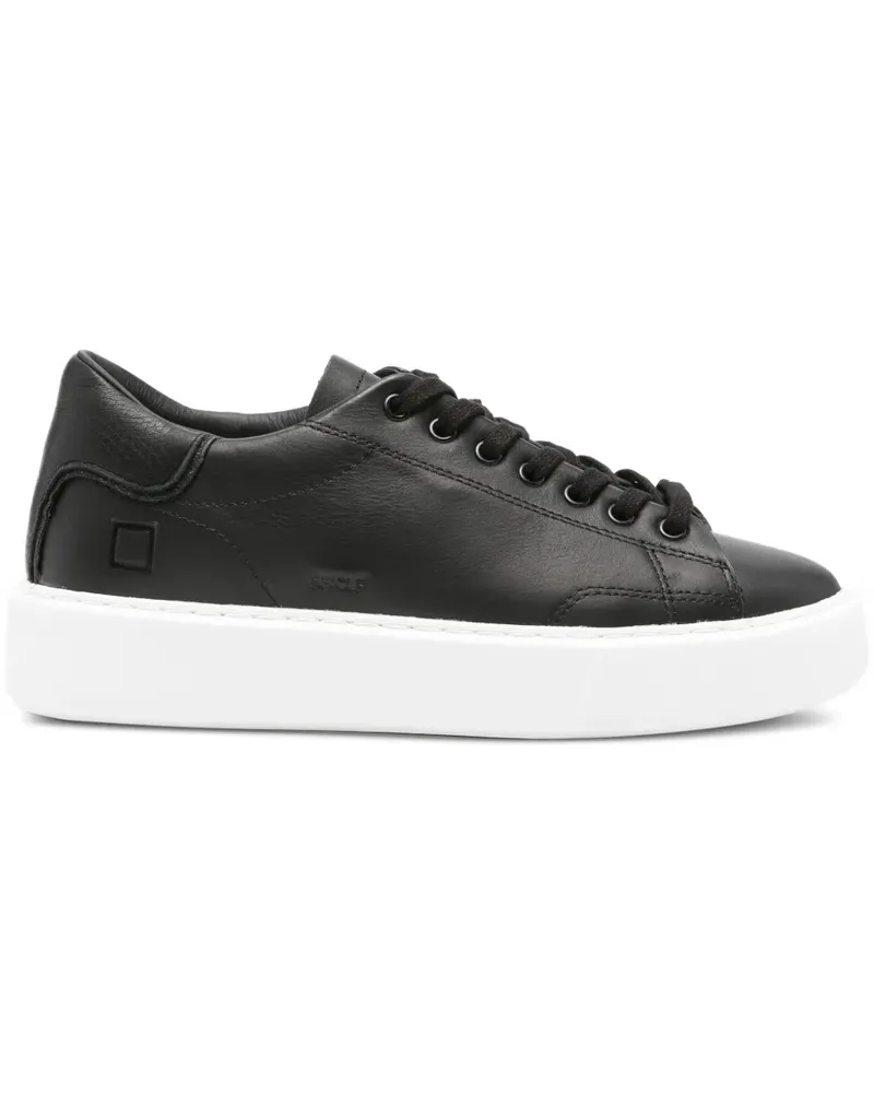 D.A.T.E. Sneakers mit runder Kappe - Schwarz Schwarz