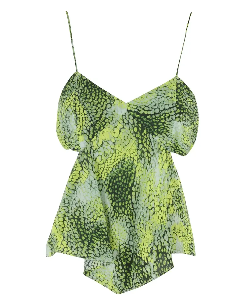 IRO Camisole-Top mit Punkte-Print - Grün Grün