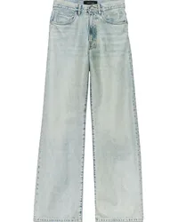 PURPLE BRAND Tief sitzende Wide-Leg-Jeans Blau