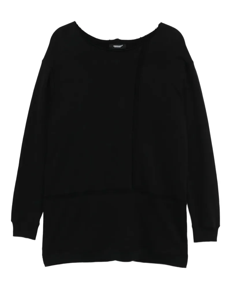 Undercover Pullover mit ungesäumten Kanten - Schwarz Schwarz