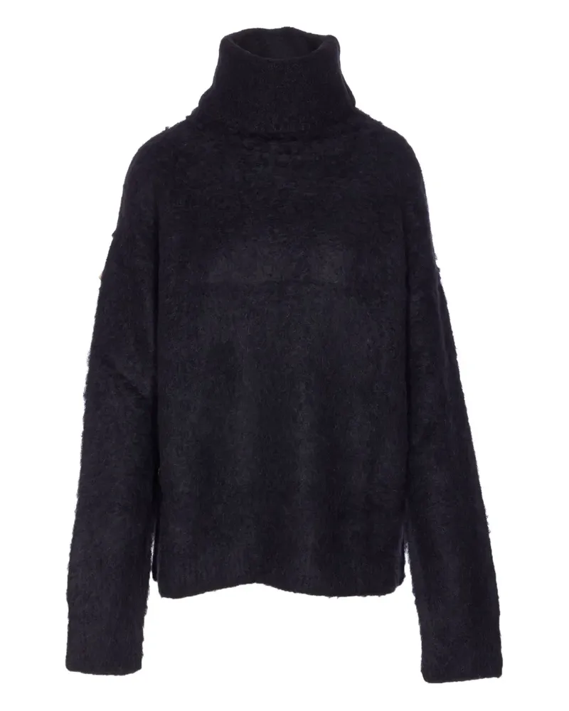 Uma Wang Pullover mit Stehkragen - Schwarz Schwarz