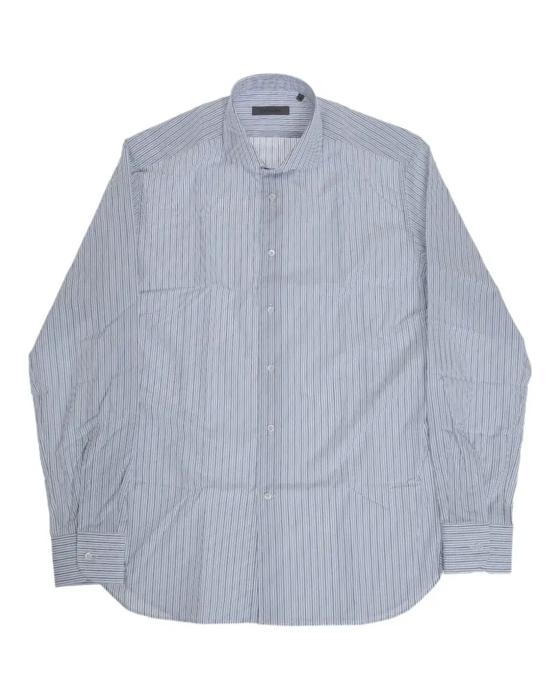 Corneliani French-collar striped shirt - Blau Blau