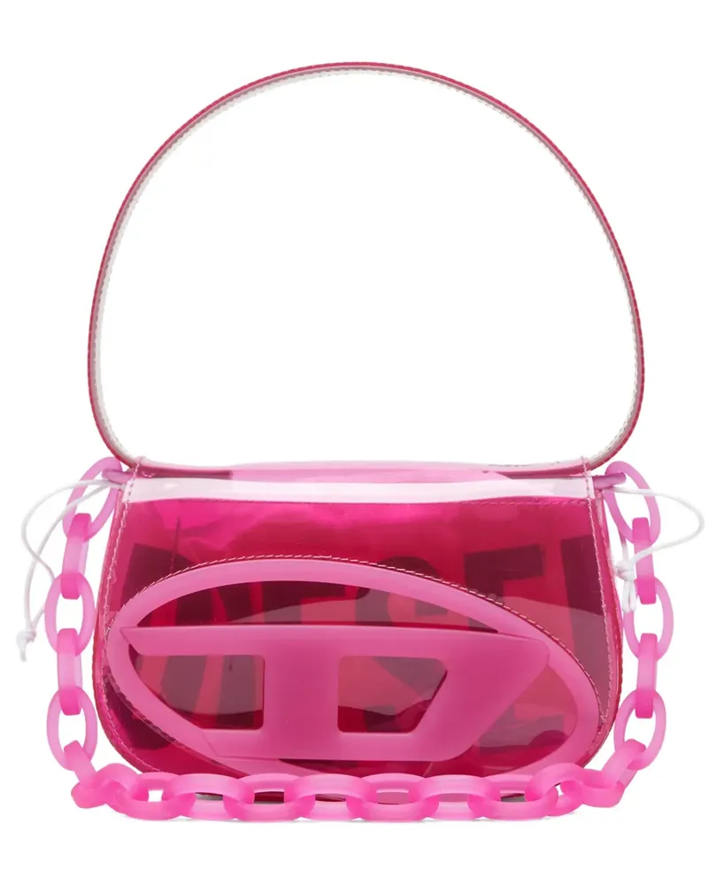 Diesel 1DR chain-detail shoulder bag - Weiß Weiß