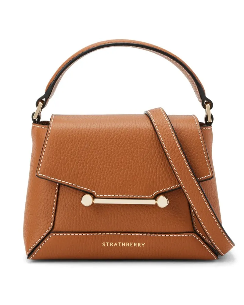 Strathberry Mosaic Handtasche aus Leder - Braun Braun