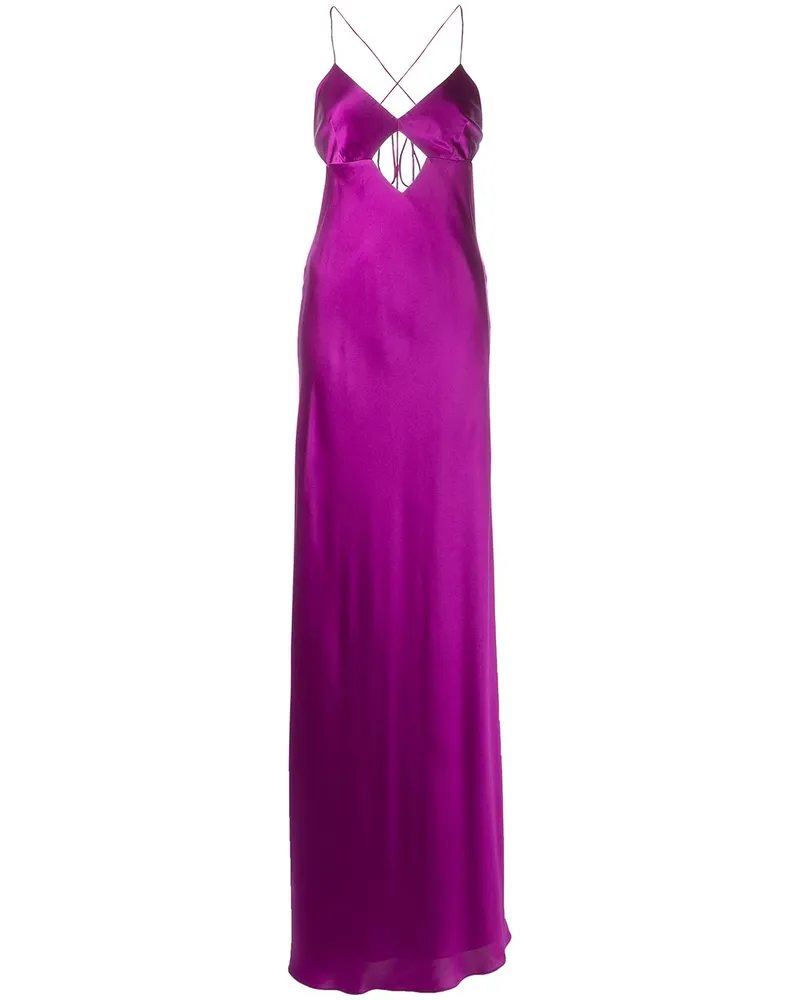 mason by michelle mason Abendkleid mit Cut-Out - Violett Violett