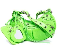 XS Le Cagole Schultertasche - Grün