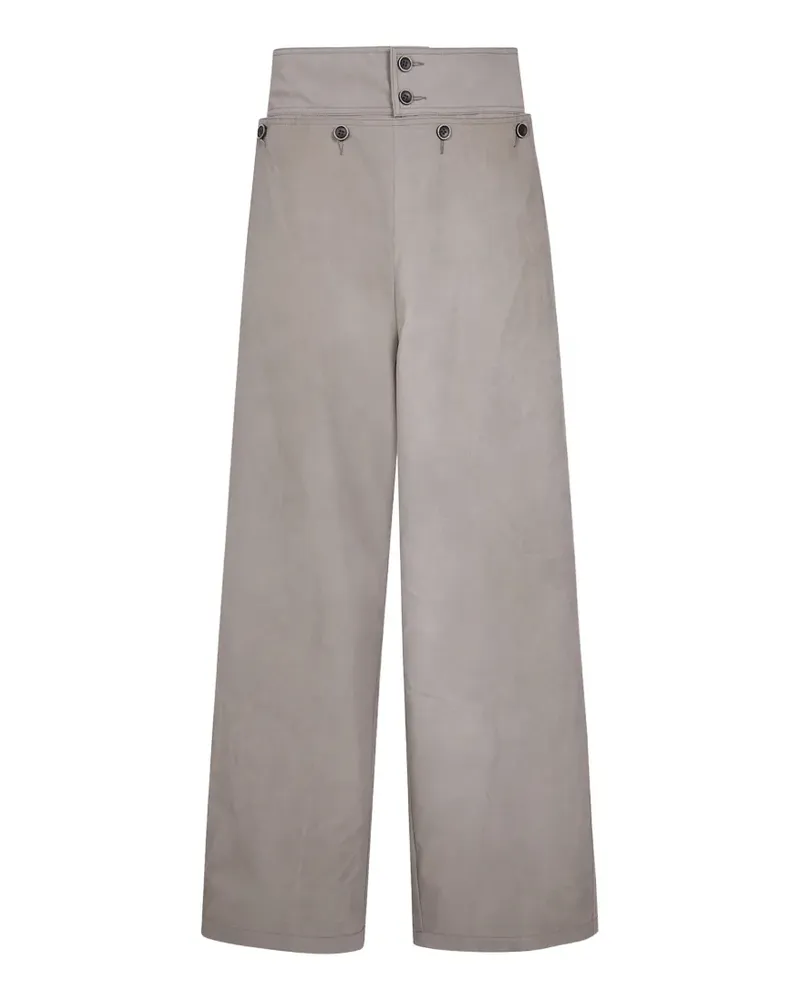 Uma Wang Hose mit weitem Bein - Grau Grau