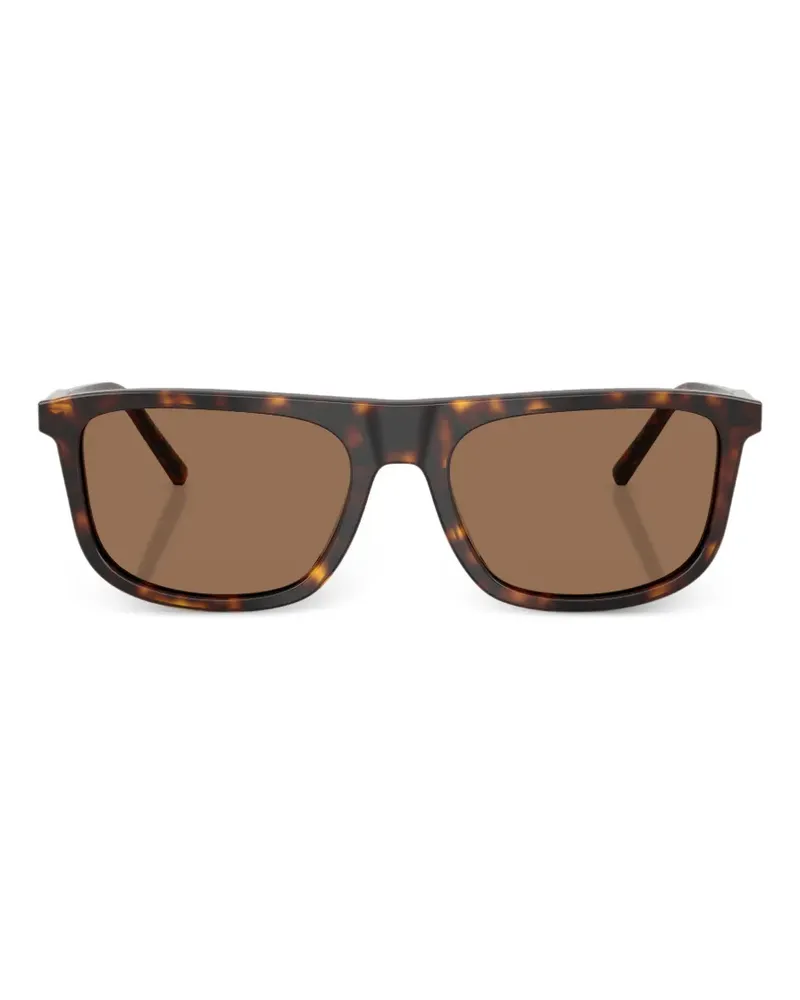 Dolce & Gabbana Sonnenbrille mit eckigem Gestell - Braun Braun