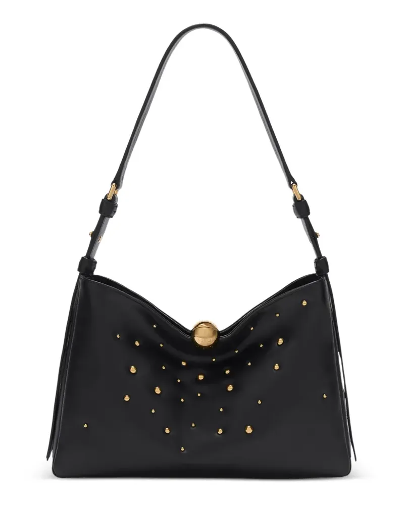 Furla studded sfera soft shoulder bag - Schwarz Schwarz