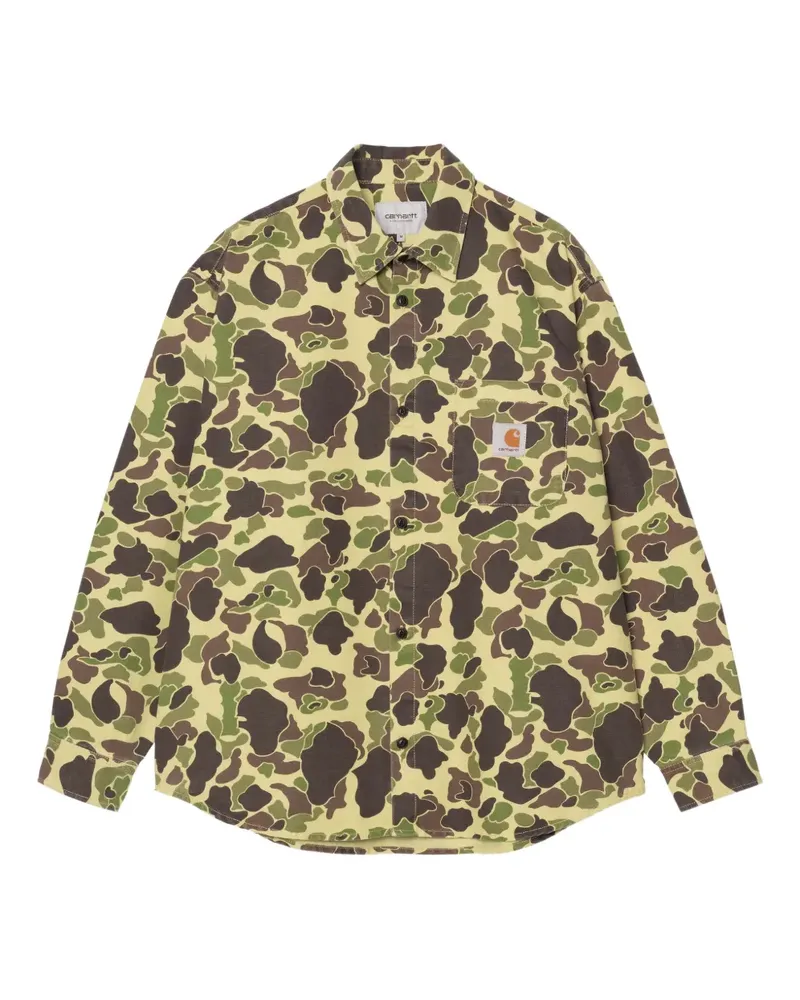 Carhartt WIP Duck camouflage-print shirt - Gelb Gelb