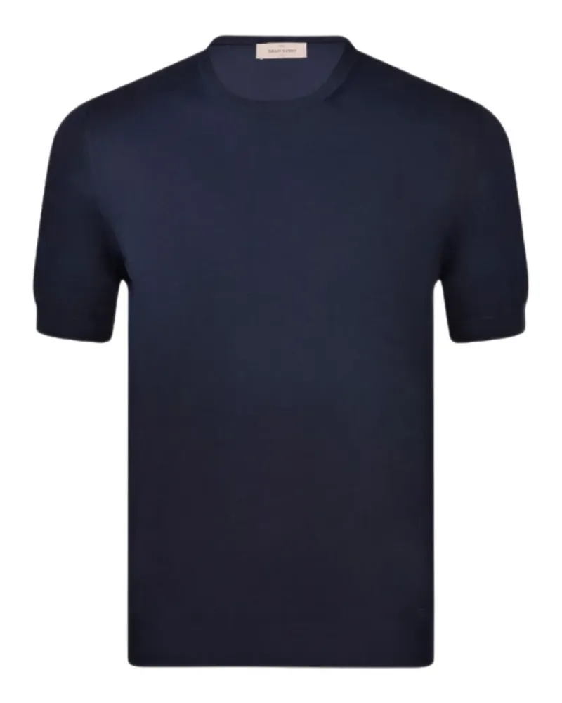 Gran Sasso Pullover mit kurzen Ärmeln - Blau Blau