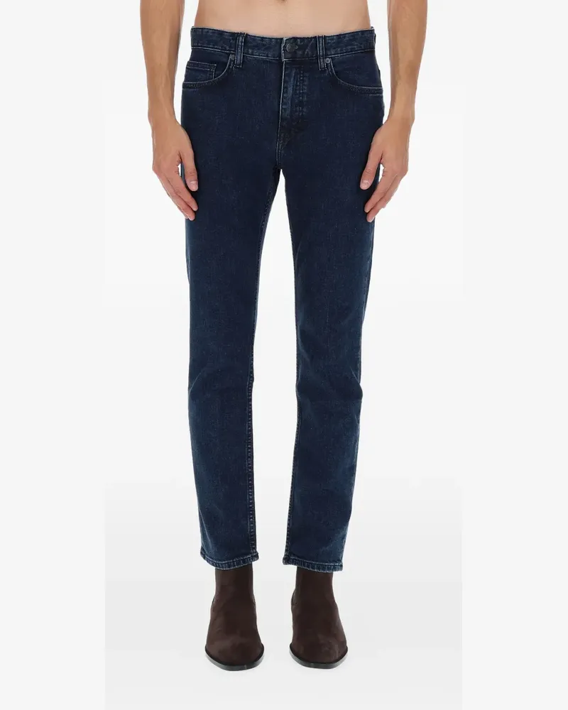 HUGO BOSS buttoned slim-fit jeans - Blau Blau